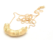 Lot - Chain 18K 4,1g 48cm width:1mm with integrated hollow pendant - View 1