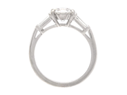 Jewellery - THREE STONE RING, platinum - View 3