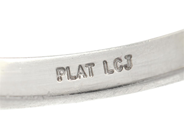 Jewellery - THREE STONE RING, platinum - View 5