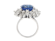 Jewellery - CLUSTER RING, 12K/18K white gold - View 3