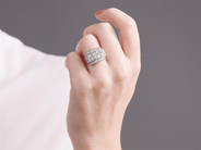 Jewellery - RING, platinum - View 6