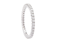 Jewellery - FULL ETERNITY RING, 18K white gold - View 1