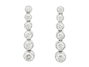 Jewellery - EARRINGS, 18K white gold - View 1
