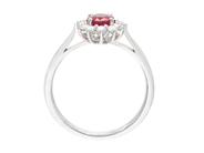 Jewellery - CLUSTER RING, 18K white gold - View 2