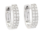 Jewellery - EARRINGS, 18K white gold - View 1