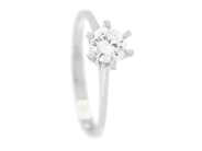 Jewellery - SOLITAIRE RING, 18K white gold - View 1