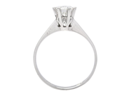 Jewellery - SOLITAIRE RING, 18K white gold - View 2