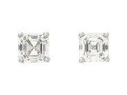 Jewellery - SOLITAIRE EARRINGS, 18K white gold - View 1