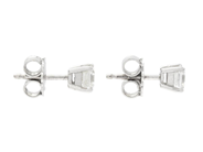 Jewellery - SOLITAIRE EARRINGS, 18K white gold - View 2