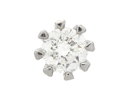 Jewellery - ONE EARRING, 18K white gold - View 1