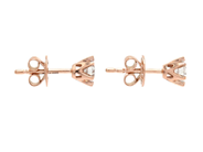 Jewellery - SOLITAIRE EARRINGS, 18K rose gold - View 2