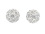 Jewellery - EARRINGS, 18K white gold - View 1