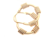 Jewellery, Earrings one pair 18K 3,9g Ø15mm Hoops, in auction: Pawn – Tuesday 21 February 2023