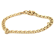 Lot, Bracelet Bismarck 18K 9,1g skew, in auction: Pawn – Tuesday 7 March 2023
