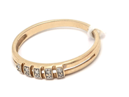 Lot, Ring 18K 2,5g, skew with stones , in auction: Pawn – Tuesday 7 March 2023