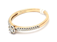 Jewellery, Ring 18K 1,8g 16½ with diamonds 1xca0,07ct 20xca0,005ct, in auction: Pawn – Tuesday 7 March 2023