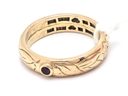 Lot, Ring 18K 7,9g skew, with engraving and stone , in auction: Pawn – Tuesday 7 March 2023