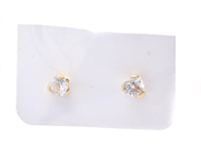 Lot, Earrings one pair 18K 0,7g height:11mm width:5mm with stones , in auction: Pawn – Tuesday 7 March 2023