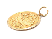 Lot, Pendant 18K 7,3g Ø31mm skew , in auction: Pawn – Tuesday 7 March 2023