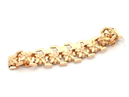 Jewellery, Bracelet 18K 11,9g 17,5cm width: 12mm, in auction: Pawn – Tuesday 7 March 2023