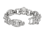 Jewellery - BRACELET platinum, old-- - View 2