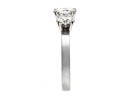 Jewellery - THREE STONE RING, 18K white gold - View 4