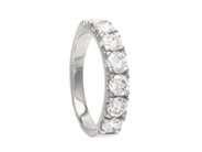 Jewellery - ETERNITY RING, 18K white gold - View 1