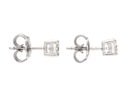 Jewellery - SOLITAIRE EARRINGS, 18K white gold - View 2