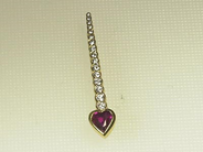 Jewellery, BROOCH, 18K ruby and brilliant-cut diamonds approx 0,30 ct W/VS, in auction: Modern – Saturday 17 January 2004