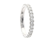 Jewellery - FULL ETERNITY RING, 18K white gold - View 1