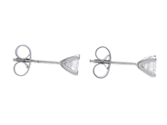 Jewellery - SOLITAIRE EARRINGS, 18K white gold - View 2