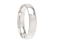Jewellery - PLAIN RING, 18K white gold - View 1