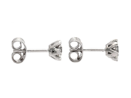 Jewellery - SOLITAIRE EARRINGS, 18K white gold - View 2