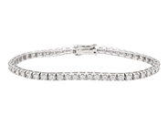 Jewellery - TENNIS BRACELET, 18K white gold - View 1