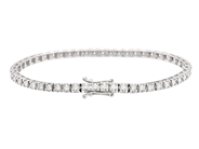 Jewellery - TENNIS BRACELET, 18K white gold - View 2