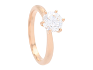 Jewellery - SOLITAIRE RING, 18K white gold - View 1
