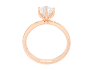 Jewellery - SOLITAIRE RING, 18K white gold - View 3