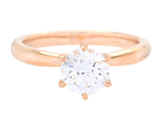 Jewellery - SOLITAIRE RING, 18K white gold - View 4