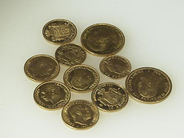 Coins, COIN, various coin in 18 k  gold, in auction: Classic – Saturday 31 January 2004
