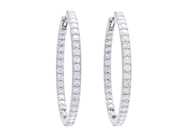 Jewellery - HOOP EARRINGS, 18K white gold - View 1