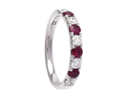 Jewellery - ETERNITY RING, 18K white gold - View 1