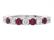 Jewellery - ETERNITY RING, 18K white gold - View 3