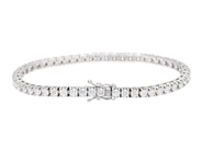 Jewellery - TENNIS BRACELET, 18K white gold - View 2