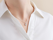 Jewellery - PENDANT, 18K white gold - View 2