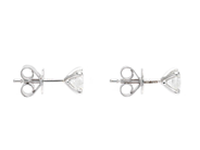 Jewellery - SOLITAIRE EARRINGS, 18K white gold - View 2