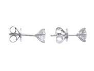 Jewellery - SOLITAIRE EARRINGS, 18K white gold - View 2