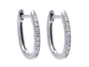 Jewellery - HOOP EARRINGS, 18K white gold - View 1