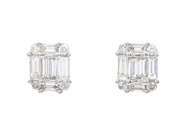 Jewellery - EARRINGS, 18K white gold - View 1