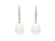 Jewellery - PEARL EARRINGS, 18K white gold - View 1