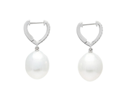 Jewellery - PEARL EARRINGS, 18K white gold - View 2